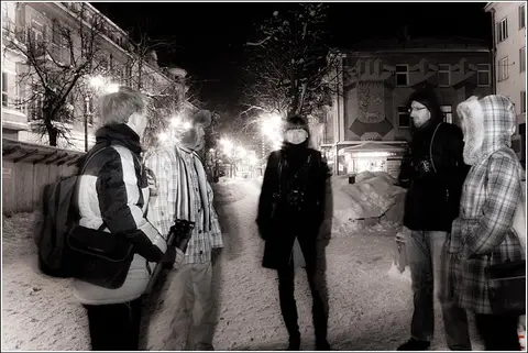 Naktinio miesto fotografija 2010-12-21